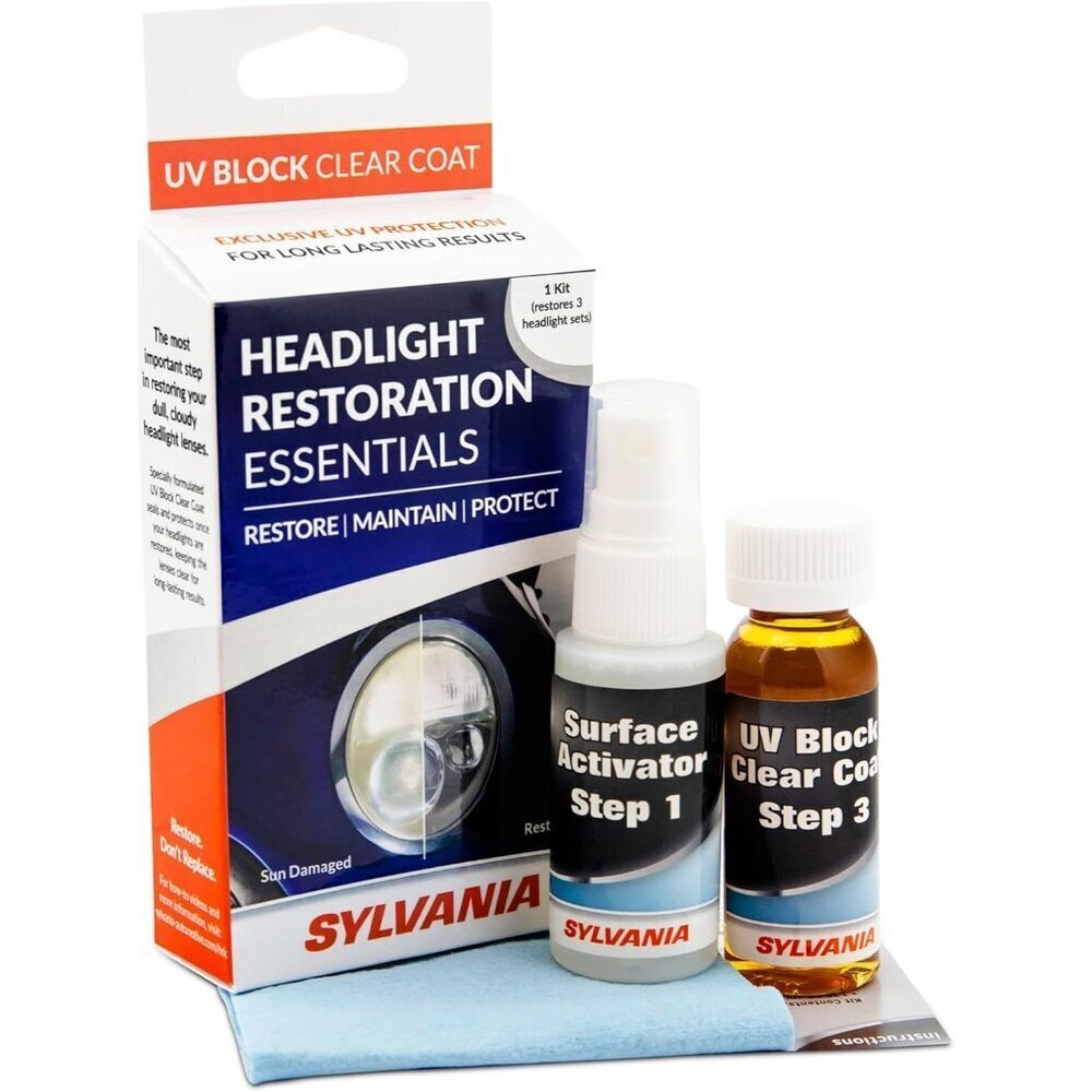 UV Block Clear Coat Headlight Restoration Kit 3.52oz